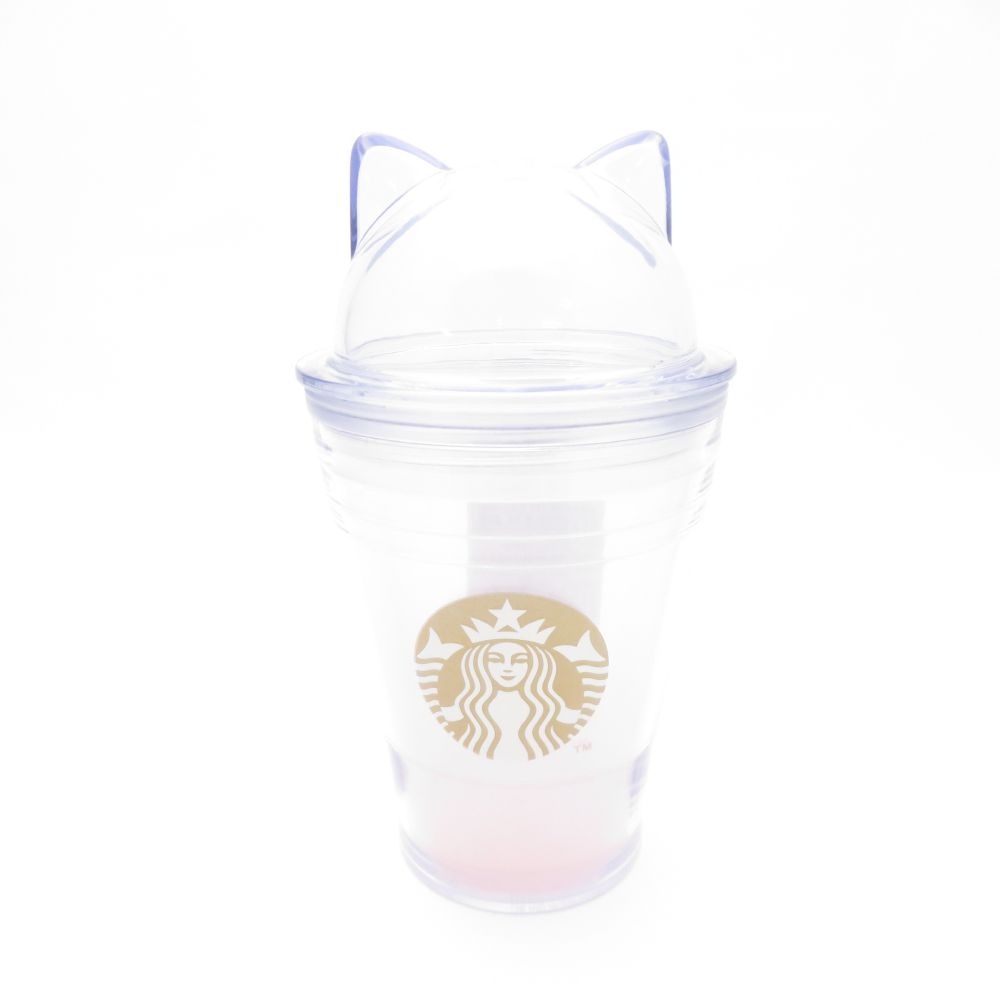 未使用 STARBUCKS スターバックス バレンタイン キャットリッドコールドカップ タンブラー 1点 海外限定 韓国 スタバ SO3513E2 【中古】
