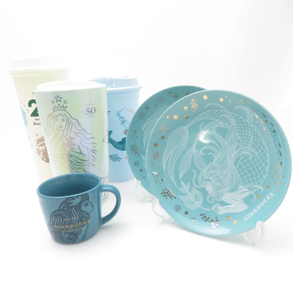 未使用 STARBUCKS スターバックス タンブラー マグカップ プレート 6点 セット サイレン セイレーン スタバ SO3514E2 【中古】