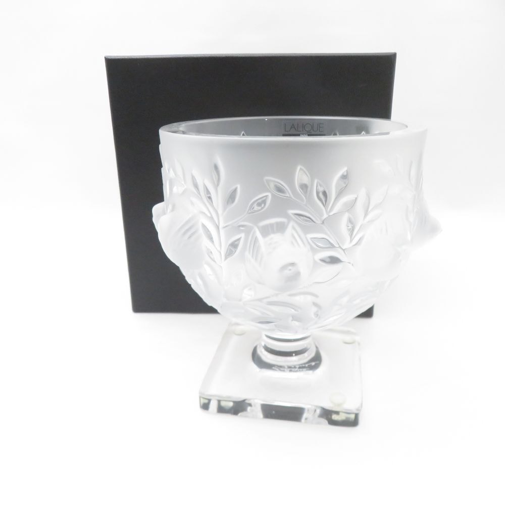 美品 LALIQUE ラリック エリザベス 花瓶 フラワーベース 花びん 花器 SC8270C2 【中古】