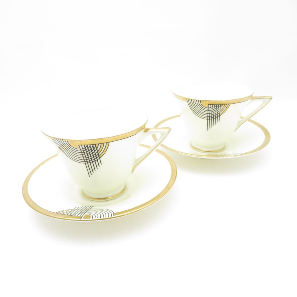 ROYAL DOULTON ロイヤルドルトン TANGO タンゴ カップ＆ソーサー 2客 ペア ヴィンテージ オールド レア 希少 SY12859C1 【中古】
