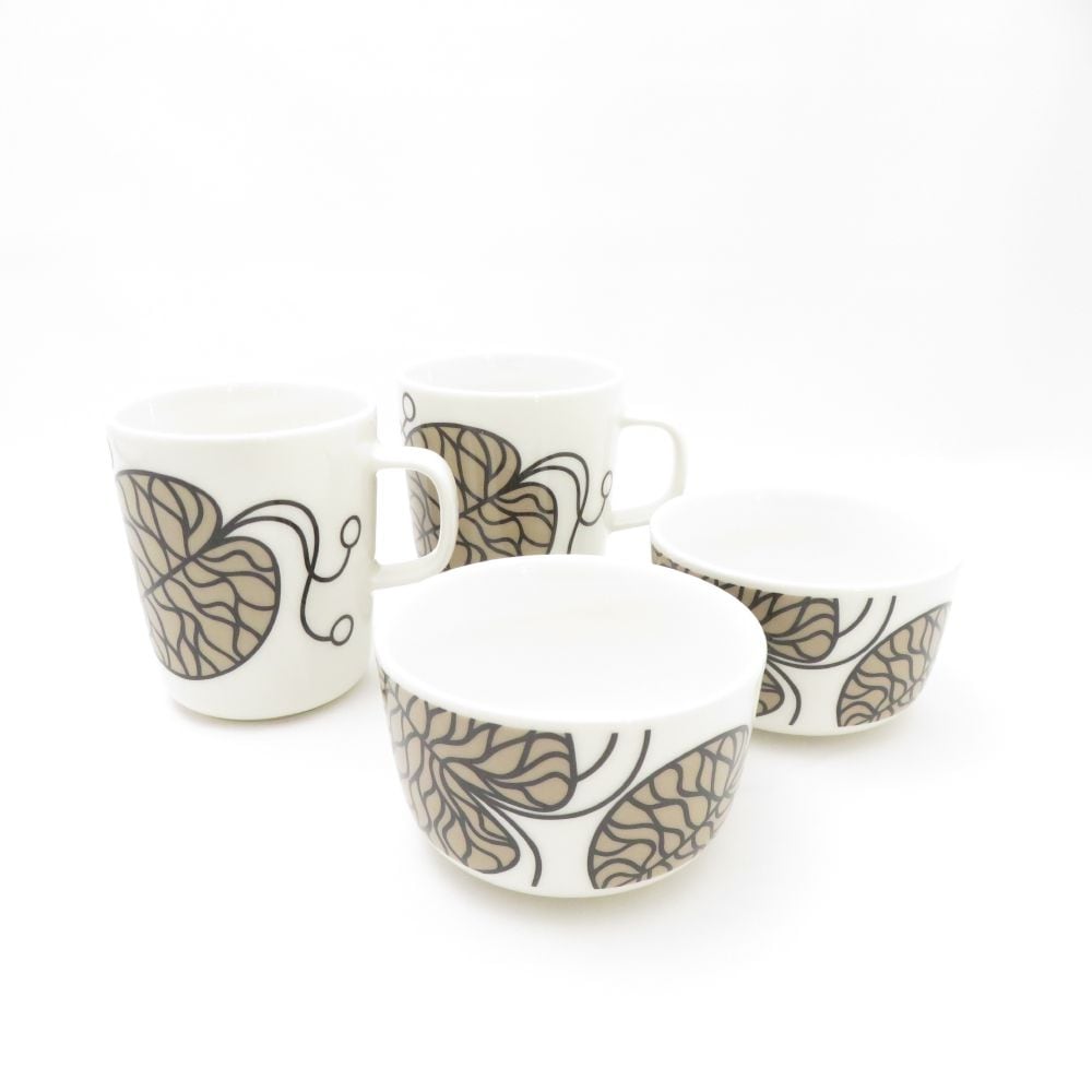 marimekko マリメッコ BOTTNA ボットナ ボウル マグカップ 4点 セット コップ SC8386C1 【中古】