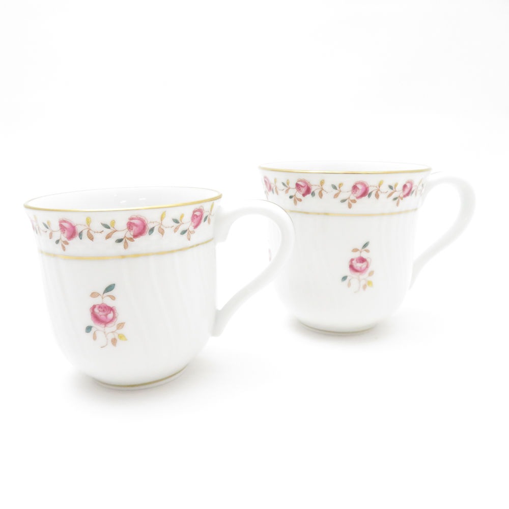 Herend ヘレンド ローズガーランド RGS マグカップ 陶器 セット サイズ違い コップ SC8429J2 【中古】