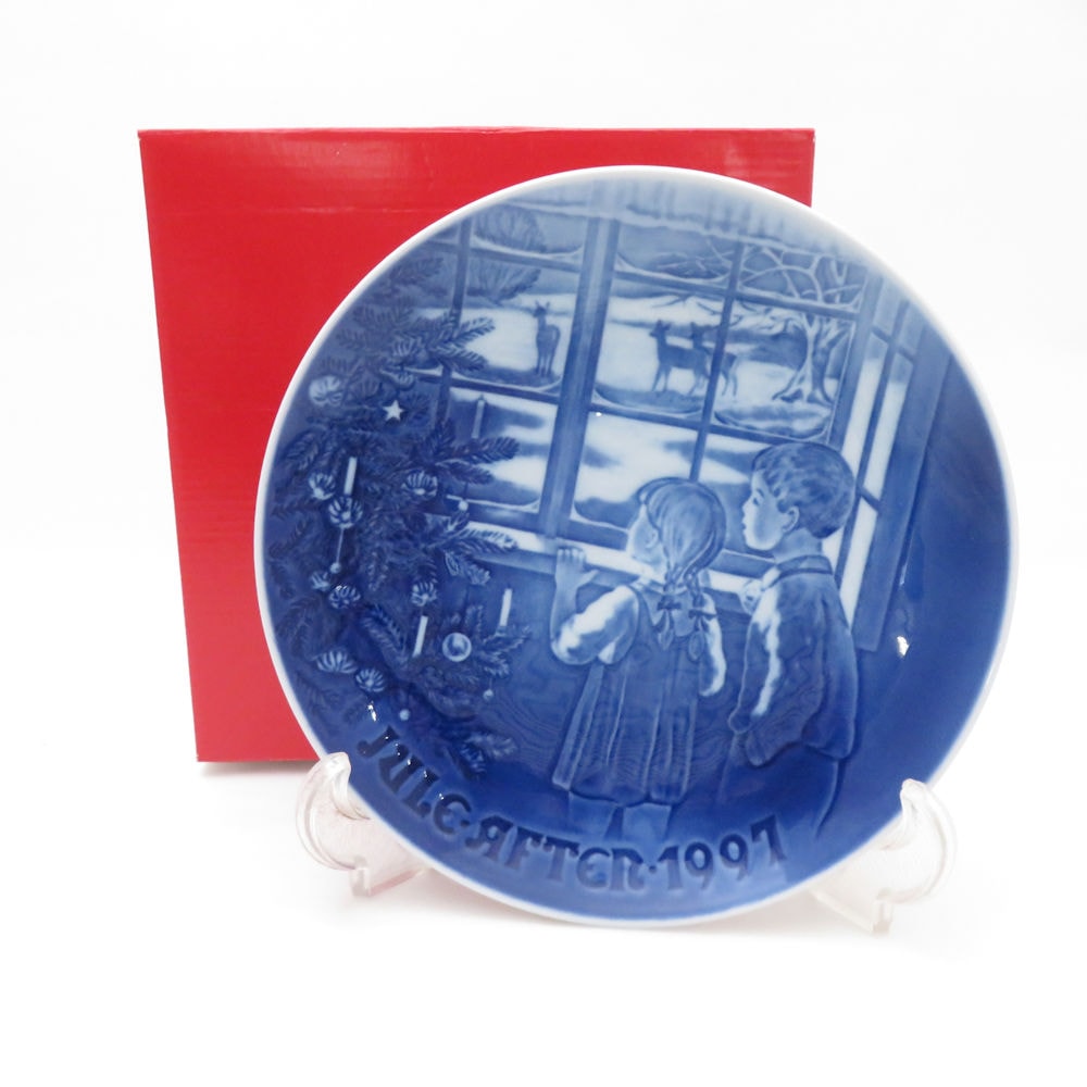 美品 B&G ビングオーグレンダール 1997年 イヤープレート ウォールプレート 飾皿 SY12901J2 【中古】