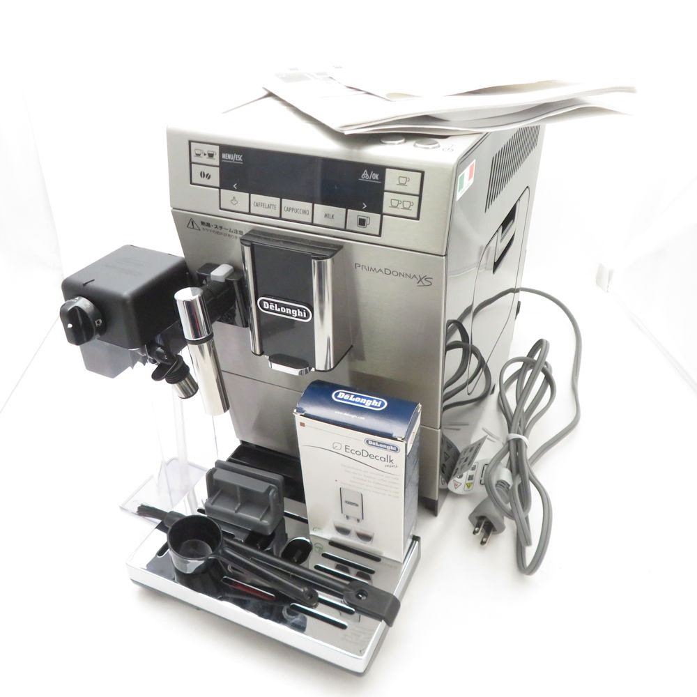 DeLonghi デロンギ プリマドンナXS ETAM36365MB コンパクト全自動コーヒーマシン エスプレッソ 珈琲 キッチン家電 SU12355Z 【中古】