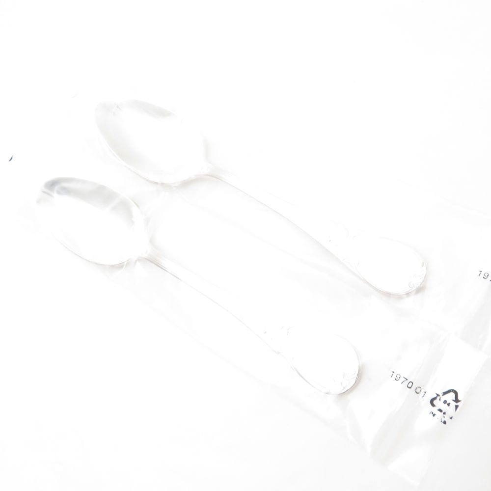 美品 Christofle クリストフル ヴィランドリ コーヒースプーン 2点 ステンレススチール ペア ホテル仕様 カトラリー テーブル 廃盤 SU12777V2 【中古】