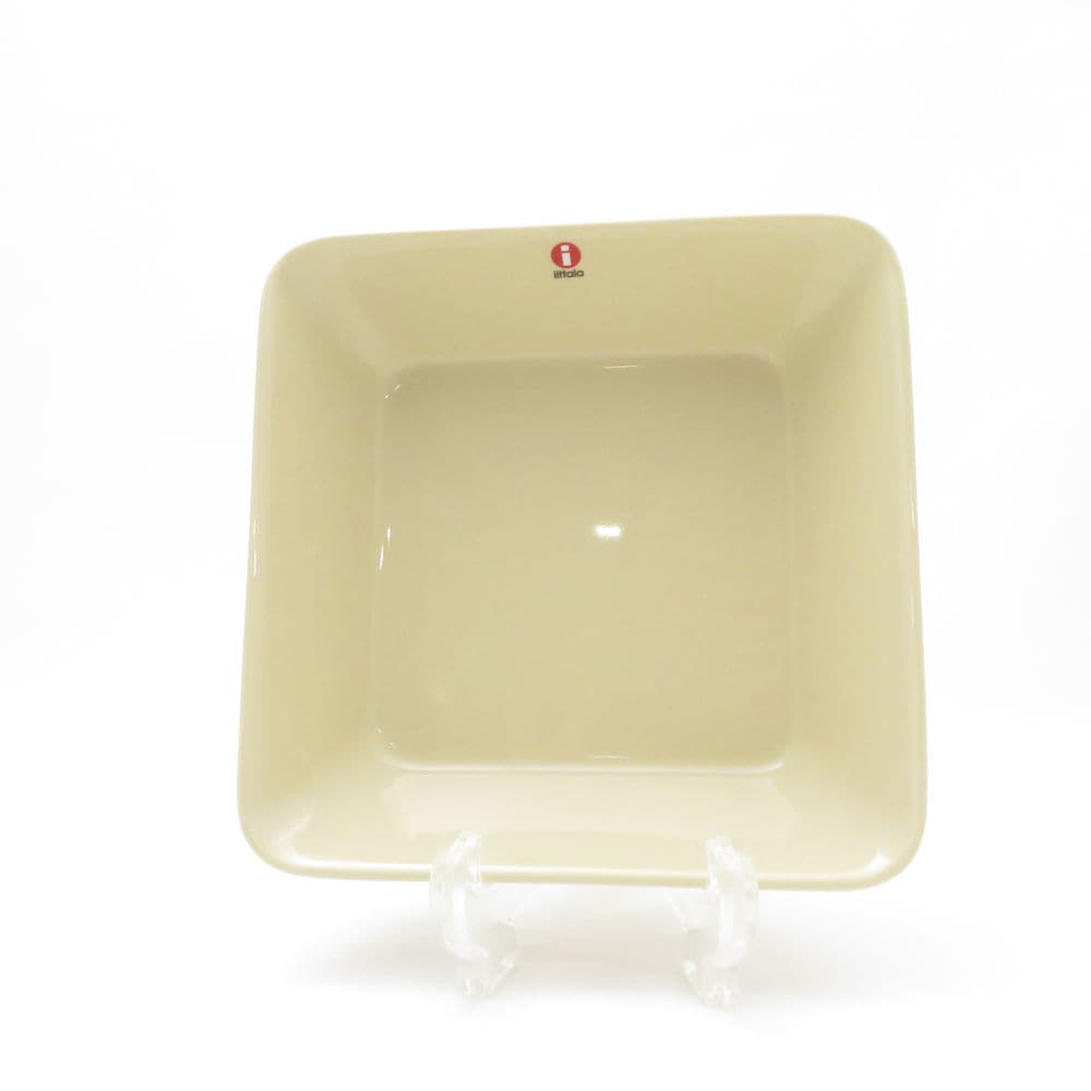 未使用 iittala イッタラ ティーマ スクエアプレート リネン 16cm 深皿 ボウル 北欧 SU12747J2 【中古】