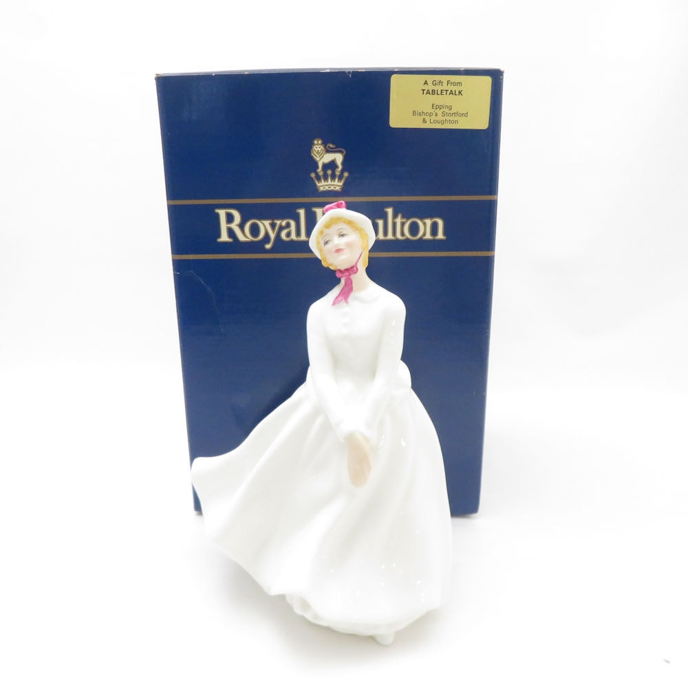 美品 ROYAL DOULTON ロイヤルドルトン MARY フィギュリン レディ 女性 人形 SY12924B4 【中古】
