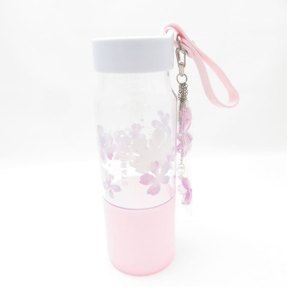美品 STARBUCKS スターバックス SAKURA2020 ボトル レインチャーム タンブラー 473ml 桜 さくら スタバ コーヒー 水筒 SU12806G1 【中古】