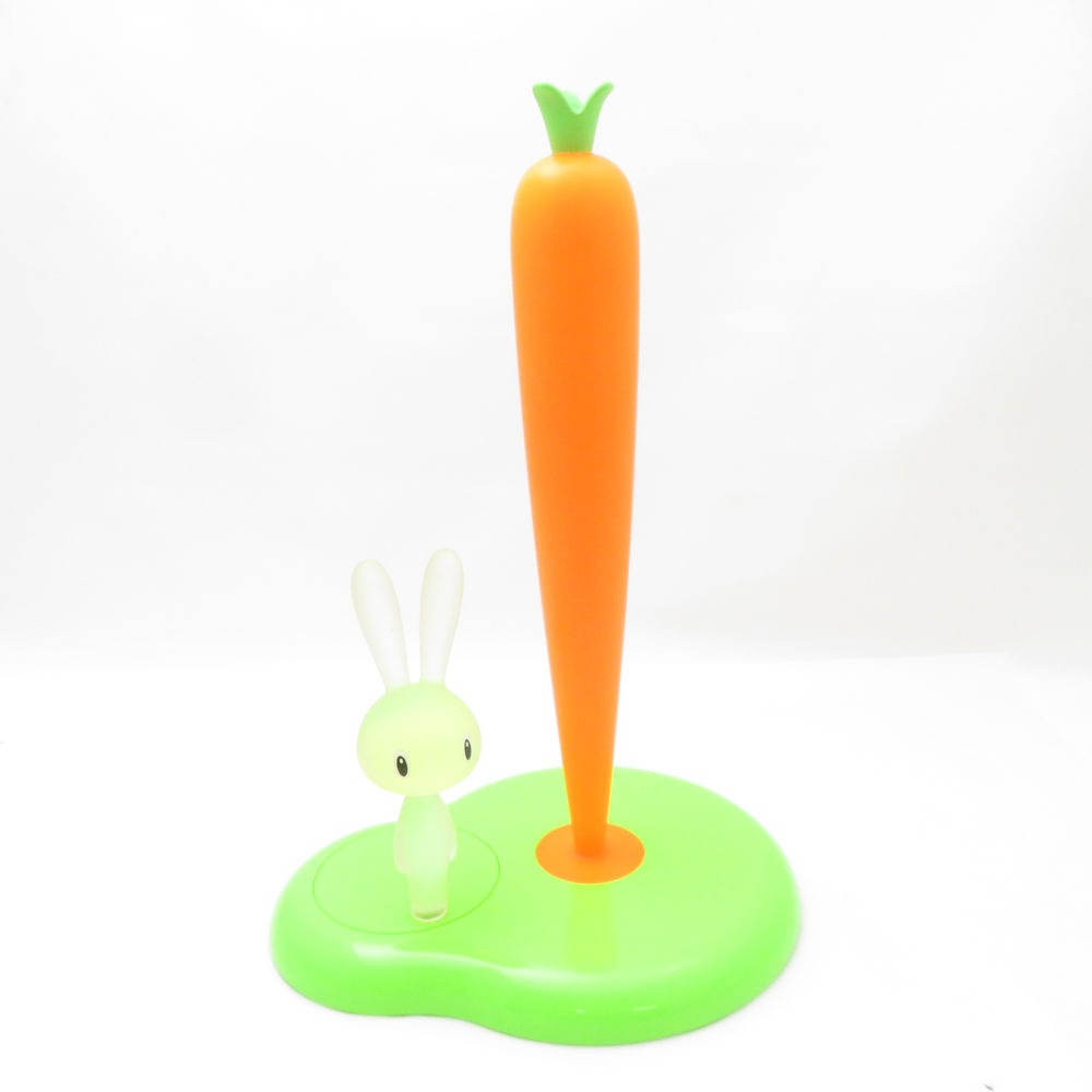 美品 ALESSI アレッシィ キッチンペーパーホルダー ニンジン うさぎ キッチンツール SO3539B2 【中古】