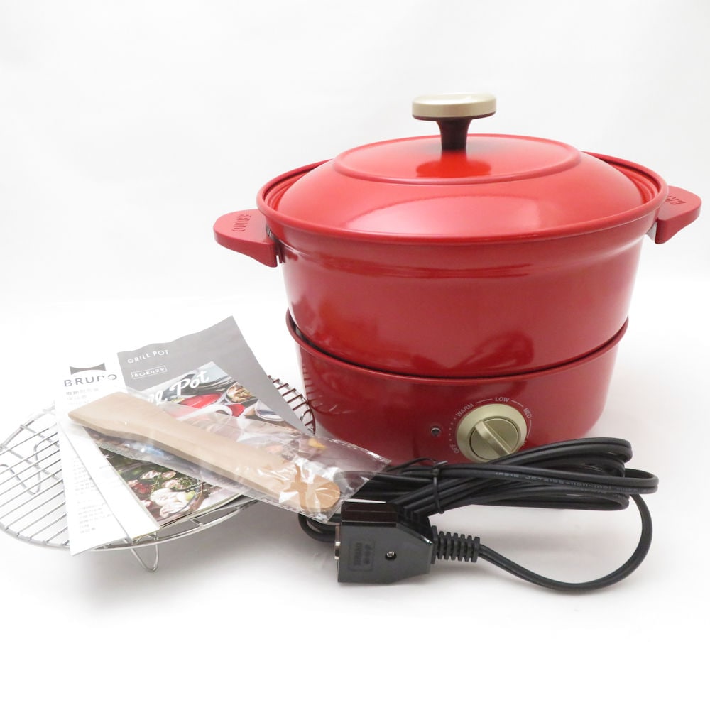 未使用 BRUNO ブルーノ BOE029 グリルポット 鍋 SM4226Z 【中古】