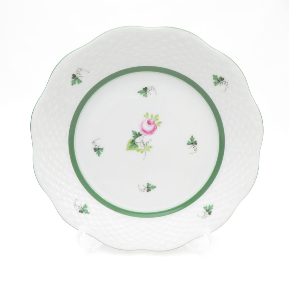 美品 Herend ヘレンド ウィーンの薔薇 VRH 517 中皿 19cmプレート ケーキ デザート バラ ばら SY13004A3 【中古】