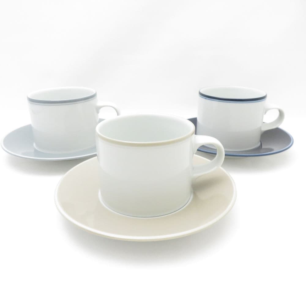 美品 DANSK ダンスク CONCERTO コンチェルト カップ＆ソーサー 3客 セット デンマーク 北欧 SY12934F2 【中古】