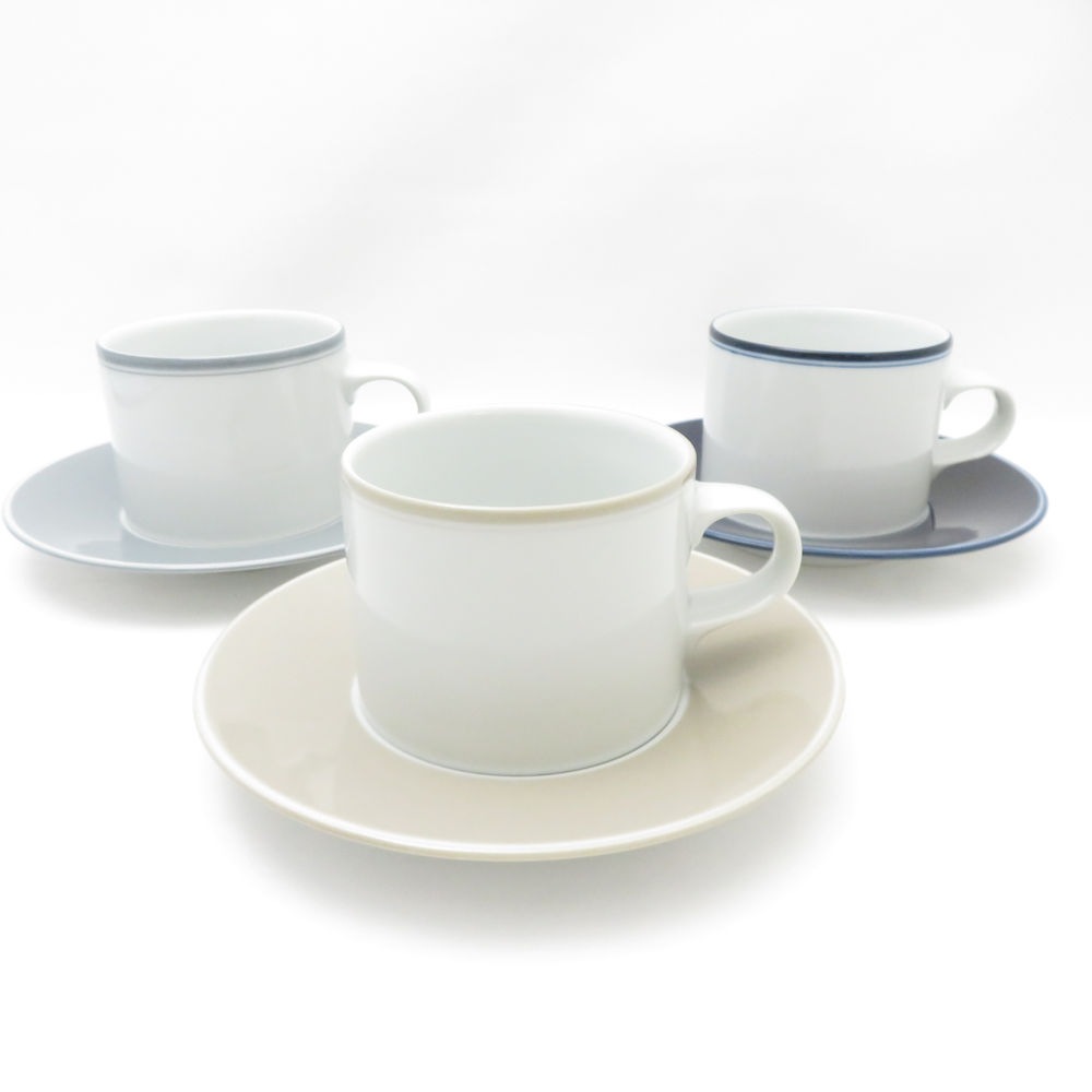 美品 DANSK ダンスク CONCERTO コンチェルト カップ＆ソーサー 3客 セット デンマーク 北欧 SY12934F2 【中古】