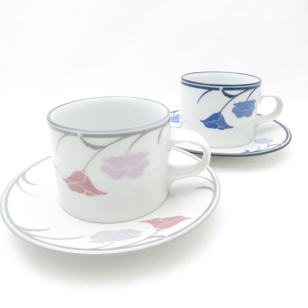 美品 DANSK ダンスク Tivoli チボリ カップ＆ソーサー 2客 ペア デンマーク 北欧 SY12935F2 【中古】