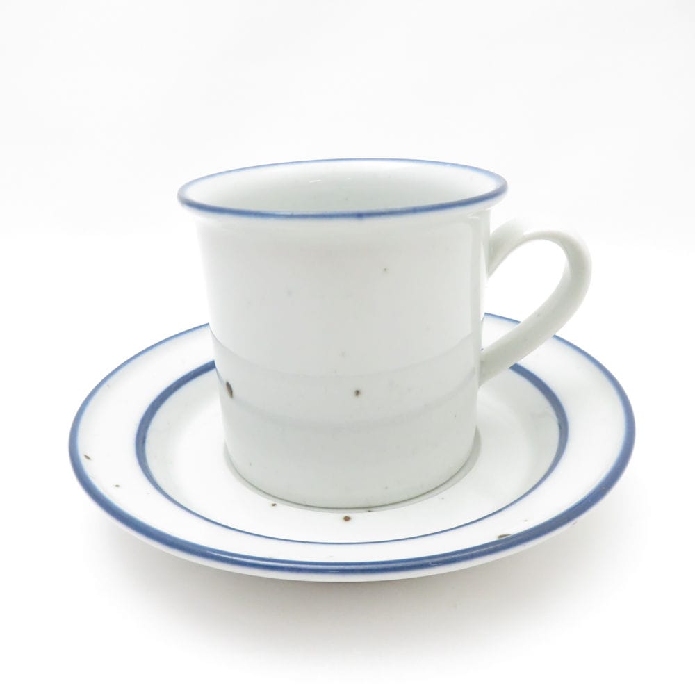 美品 DANSK ダンスク NR(Niels Refsgaard) ブルーミスト カップ＆ソーサー デンマーク 北欧 希少 レア ヴィンテージ SY12937F2 【中古】
