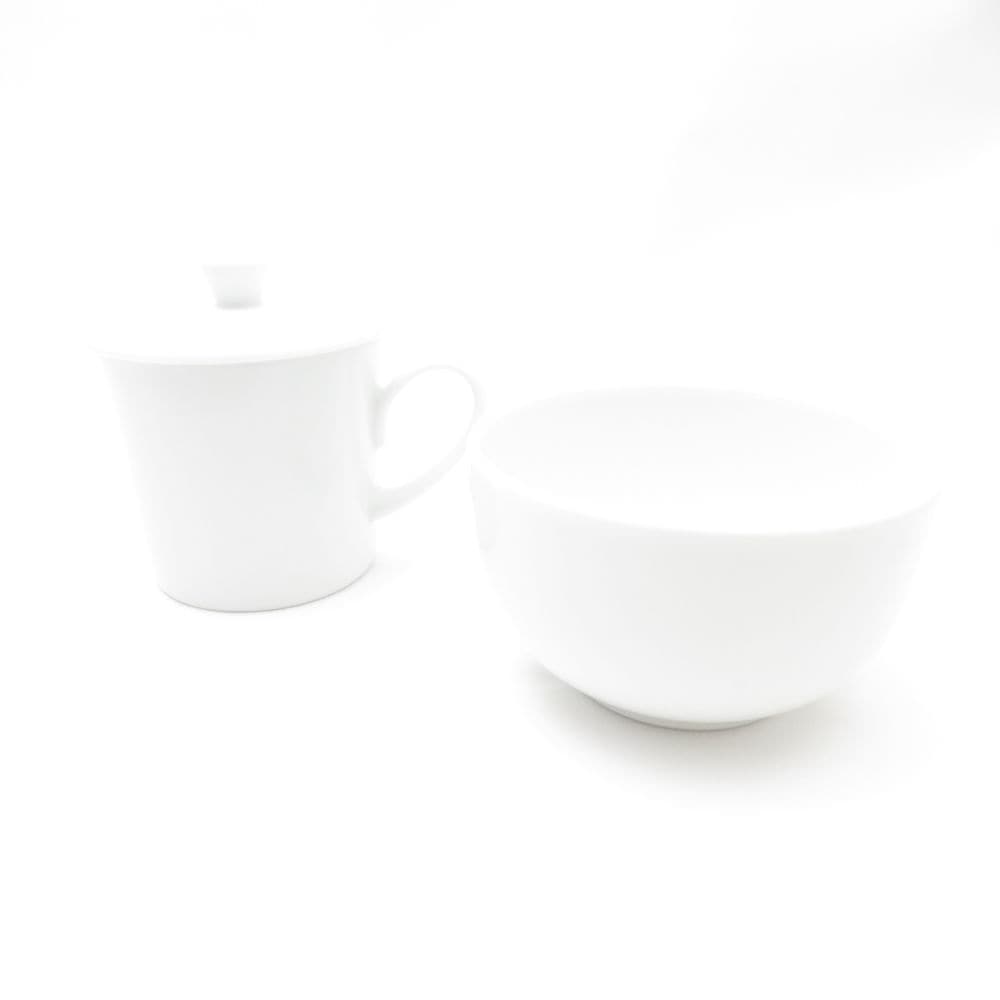 美品 Noritake ノリタケ Lanka Porcelain テイスティングカップ ボウル 2点 セット 蓋付マグカップ 碗 SY12986E1 【中古】