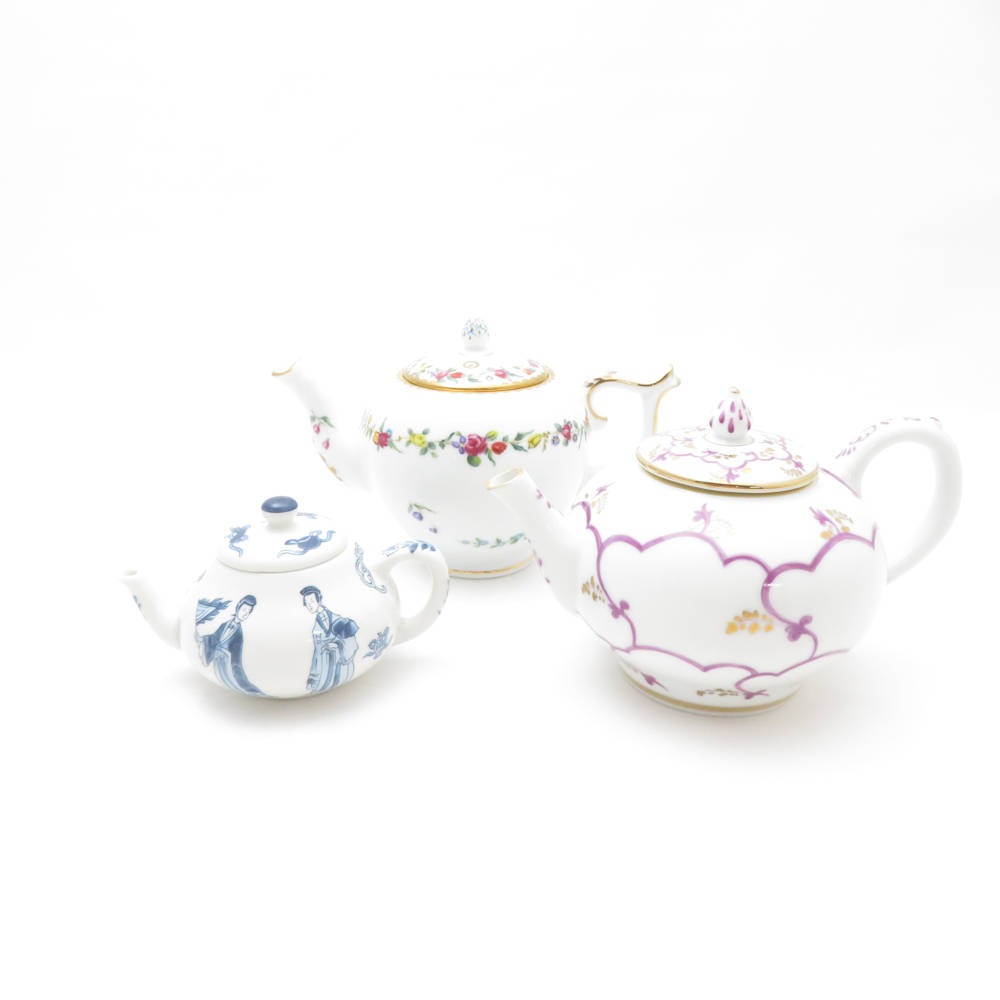 美品 VICTORIA&ALBERT ヴィクトリア＆アルバート ティーポット 3点 セット SM4285K1 【中古】