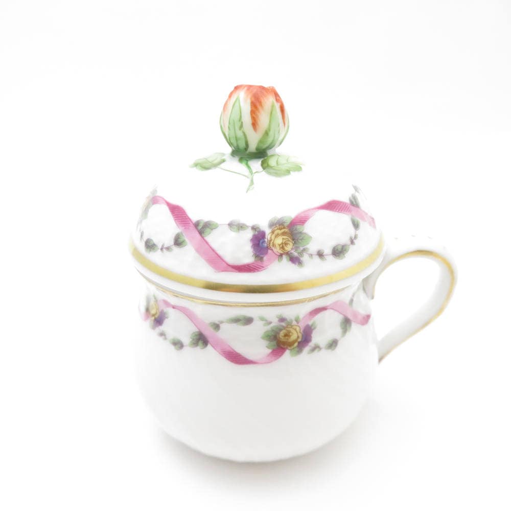 美品 Richard Ginori リチャードジノリ インペロジュリエッタ クリームカップ 1点 蓋付き SM4286K1 【中古】