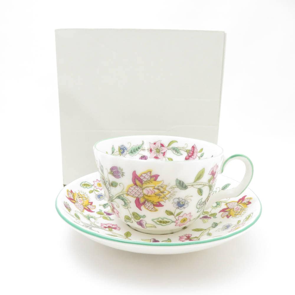 未使用 MINTON ミントン ハドンホール ティーカップ＆ソーサー 1客 花柄 フラワー SC8504Q1 【中古】