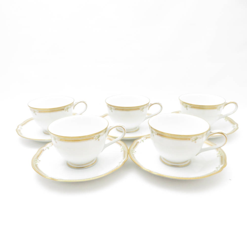 Noritake ノリタケ コンテッサ カップ＆ソーサー 5客 セット SM4294H2 【中古】