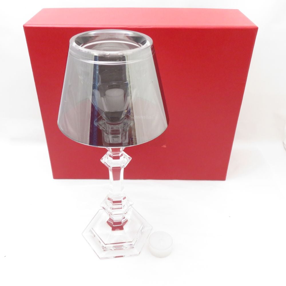 未使用 Baccarat バカラ アワファイヤー キャンドルスタンド 1点 クリスタル インテリア オブジェ 置物 スタルク SY12959Z 【中古】