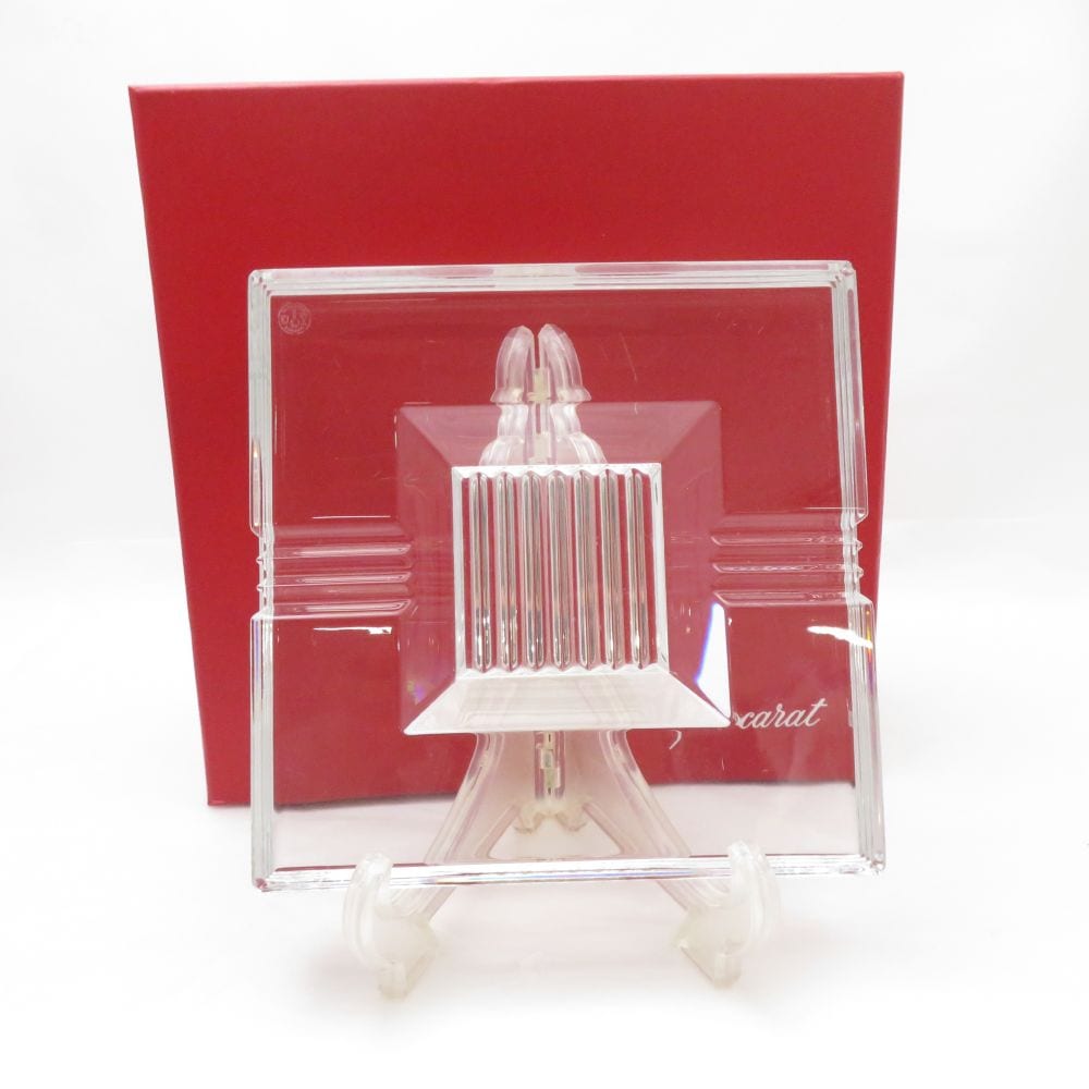 美品 Baccarat バカラ ラランド アッシュトレイ 1点 クリスタル 灰皿 インテリア オブジェ SY12961R1 【中古】