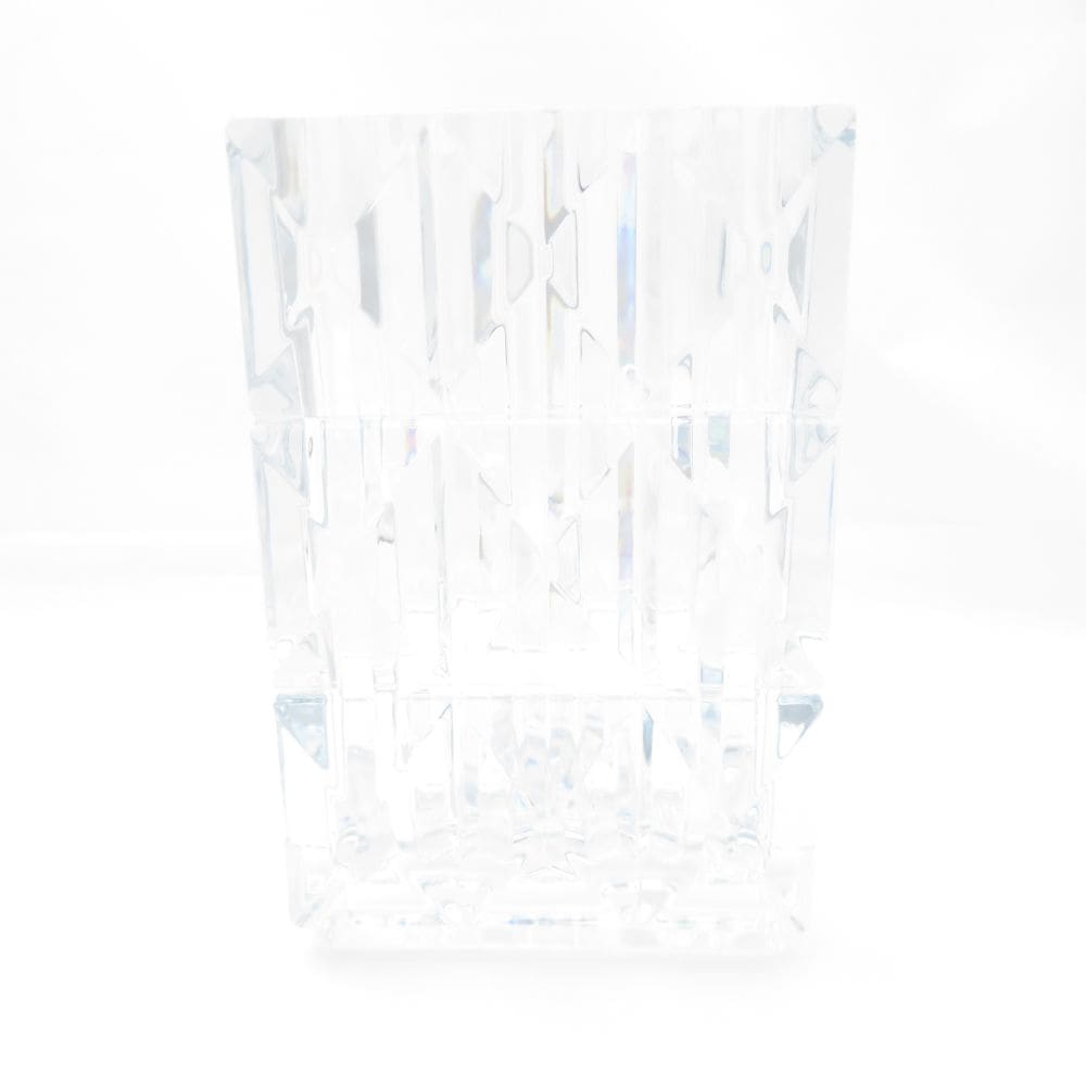 美品 Baccarat バカラ ルクソール 花瓶 1点 クリスタル 四角 スクエア 花びん フラワーべース SY12962R1 【中古】