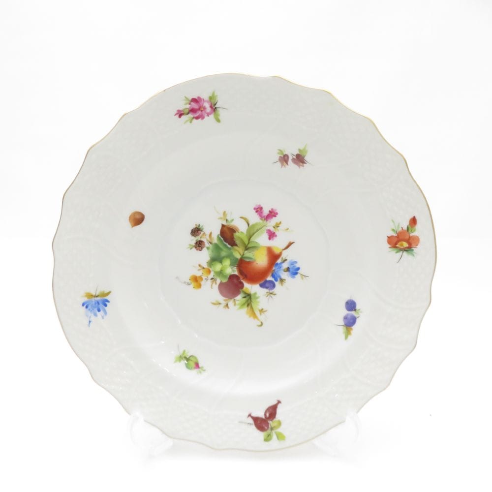 美品 Herend ヘレンド フルーツコンポジション CFR 1518 中皿 1枚 19cmプレート デザート ケーキ SY13025D1 【中古】