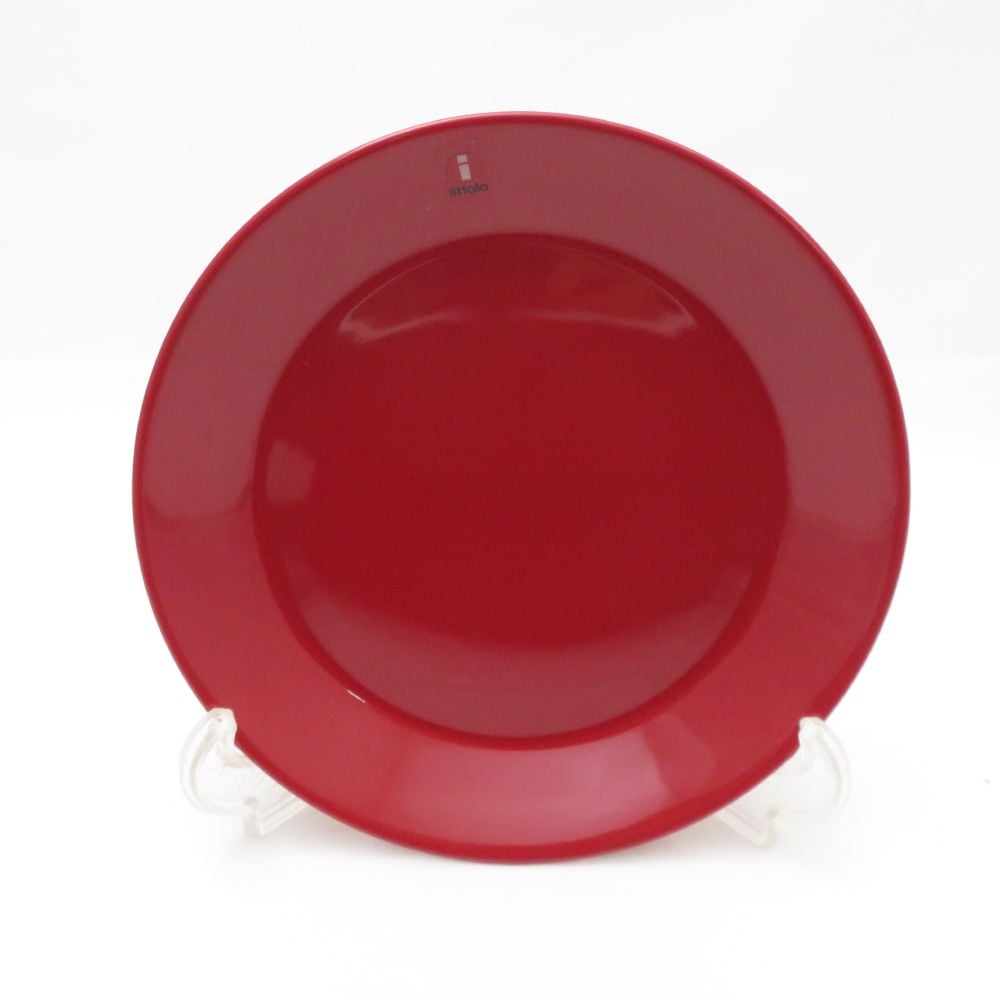 未使用 iittala イッタラ ティーマ 中皿 1枚 17cmプレート レッド 赤 SC8481D1 【中古】