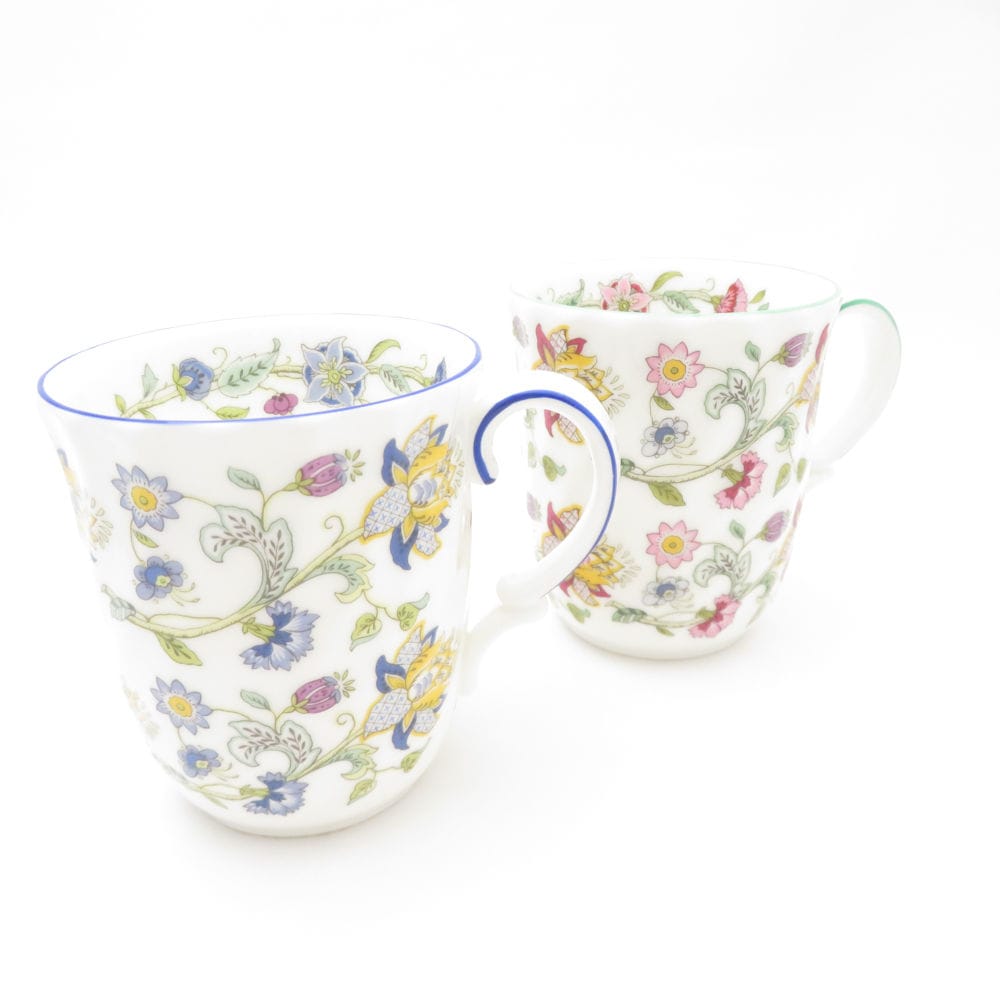 美品 MINTON ミントン ハンドホール マグカップ 2点 セット コーヒーカップ 花柄 SD134S2 【中古】
