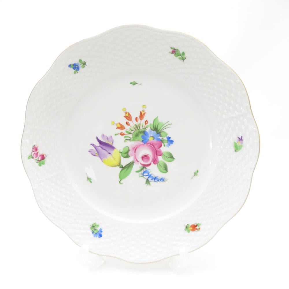 美品 Herend ヘレンド BT チューリップの花束 中皿 1枚 21cmプレート デザート ケーキ SO3545S2 【中古】