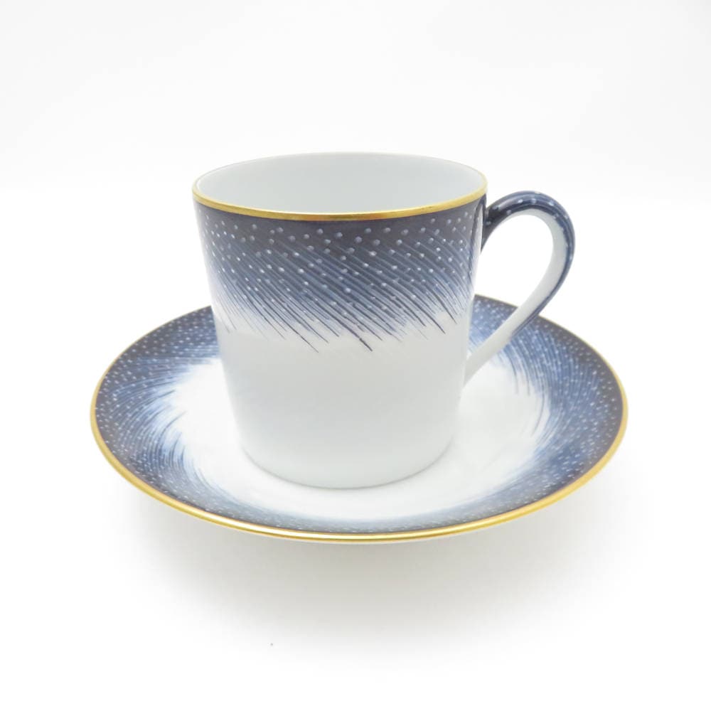 美品 HERMES エルメス L'annee feu d'artifice Hermes デミタスカップ＆ソーサー 1客 150周年 1987年限定 リモージュ SC8584A3 【中古】