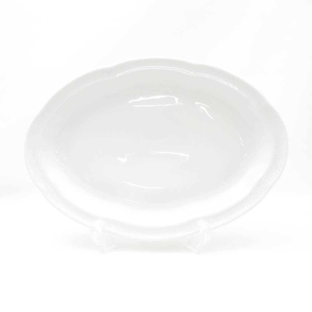 未使用 Richard Ginori リチャードジノリ ボンジョルノホワイト オーバルプラター 1枚 30cmプレート 大皿 ディナー SM4423A2 【中古】