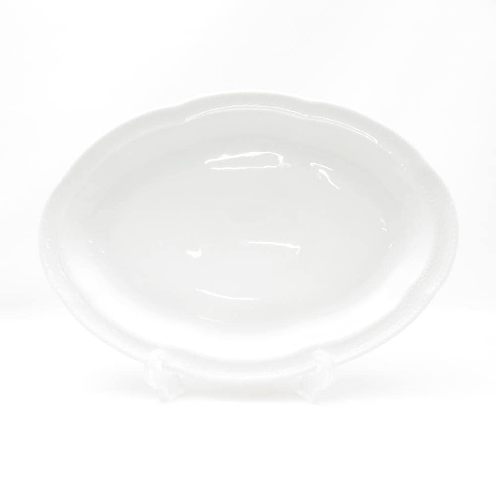 未使用 Richard Ginori リチャードジノリ ボンジョルノホワイト オーバルプラター 1枚 30cmプレート 大皿 ディナー SM4423A2 【中古】