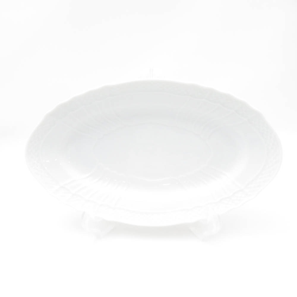 未使用 Richard Ginori リチャードジノリ ベッキオホワイト ピクルス オーバル プレート 1枚 23cmプレート 皿 ディッシュ 楕円 SM4424A2 【中古】