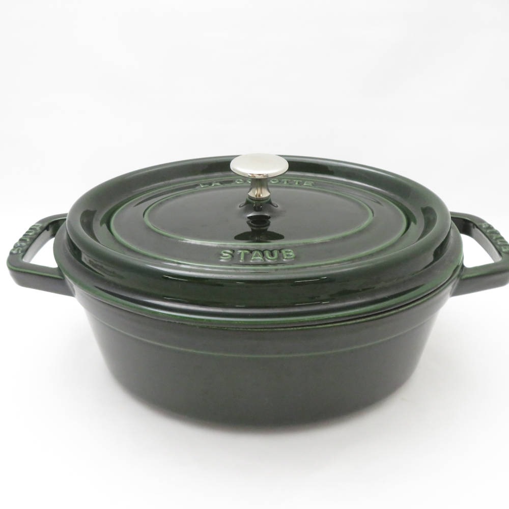 STAUB ストウブ ピコ オーバル ココット 両手鍋 1点 27cm ホーロー ほうろう SM4431B2 【中古】