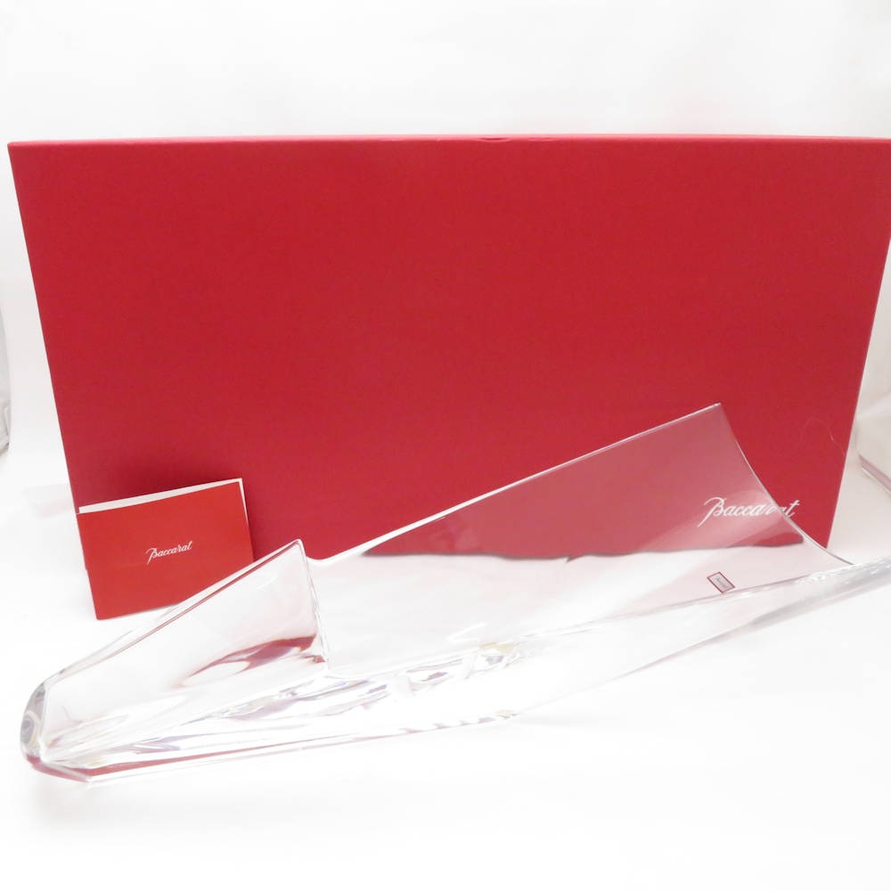 【未使用】Christofle クリスタル フラワーベース 花瓶 ドーム 花器 未使用】Christofle クリスタル フラワーベース 花瓶 ドーム