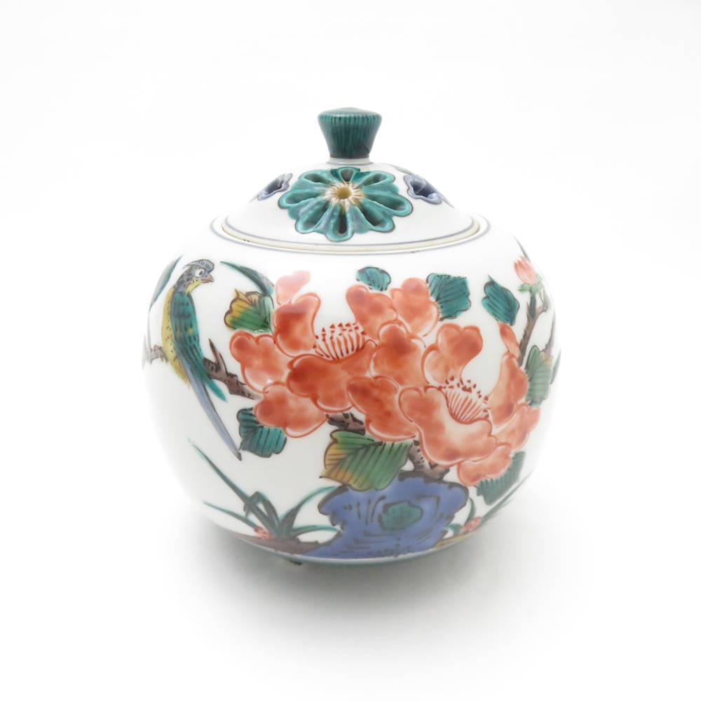 九谷焼 三ツ井為吉作 香炉 1点 置物 香道具 SC8552E1 【中古】