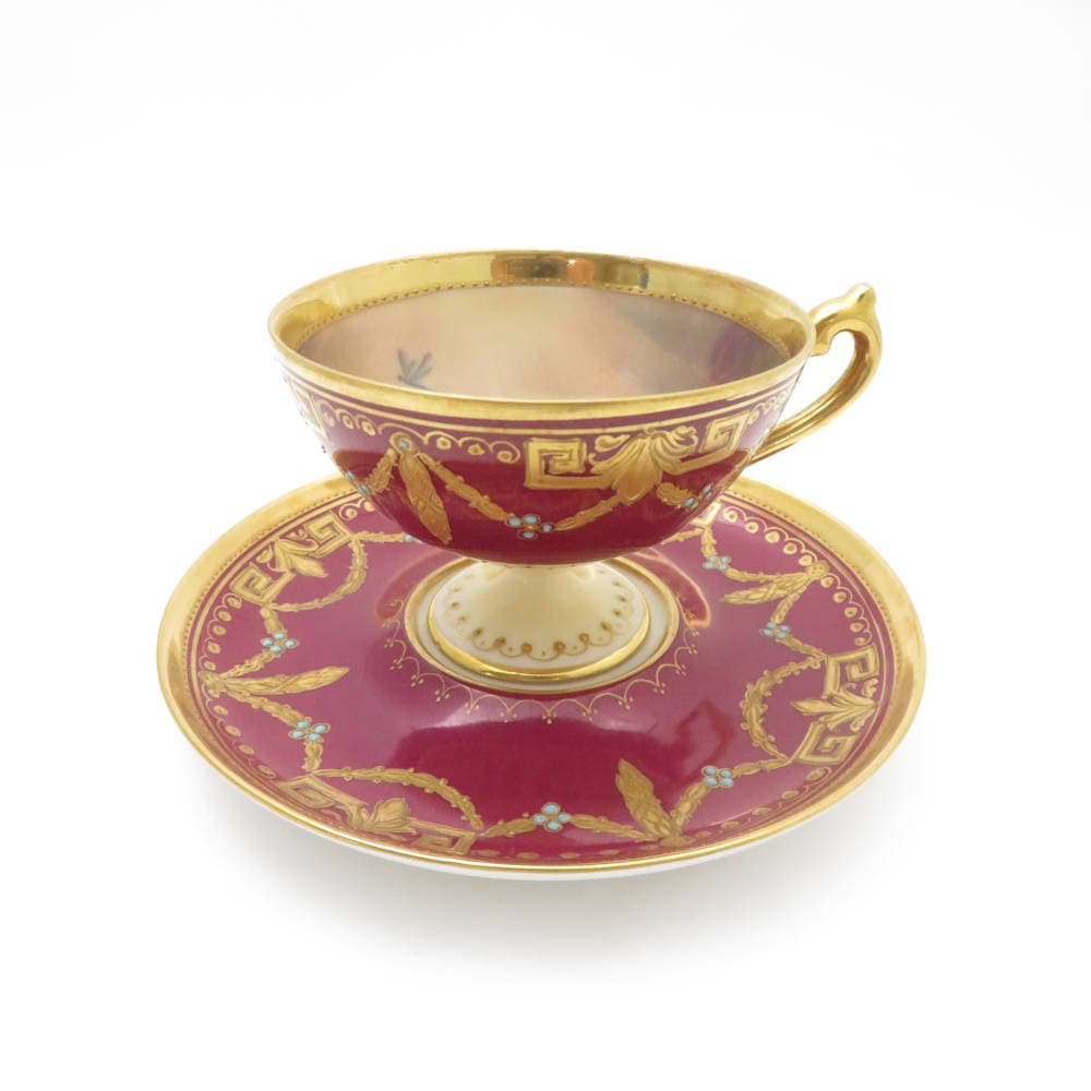 美品 Dresden ドレスデン デミタスカップ＆ソーサー 1客 天使 ヴィンテージ 希少 レア SC8554E1 【中古】