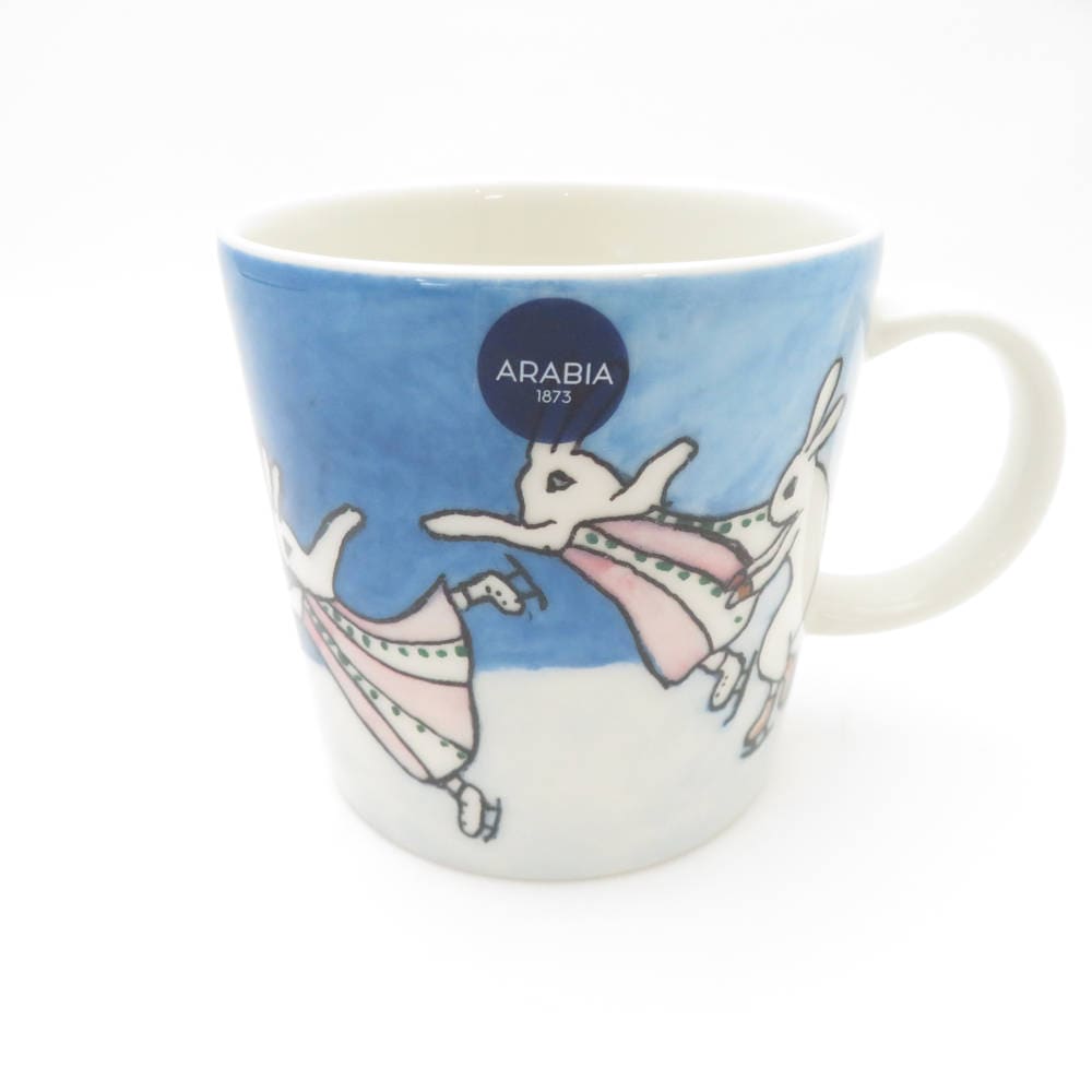 未使用 ARABIA アラビア ヘルヤ 2024 SCOPE別注 Hooray マグカップ 1点 うさぎ バニー 限定 北欧 SM4405B2 【中古】