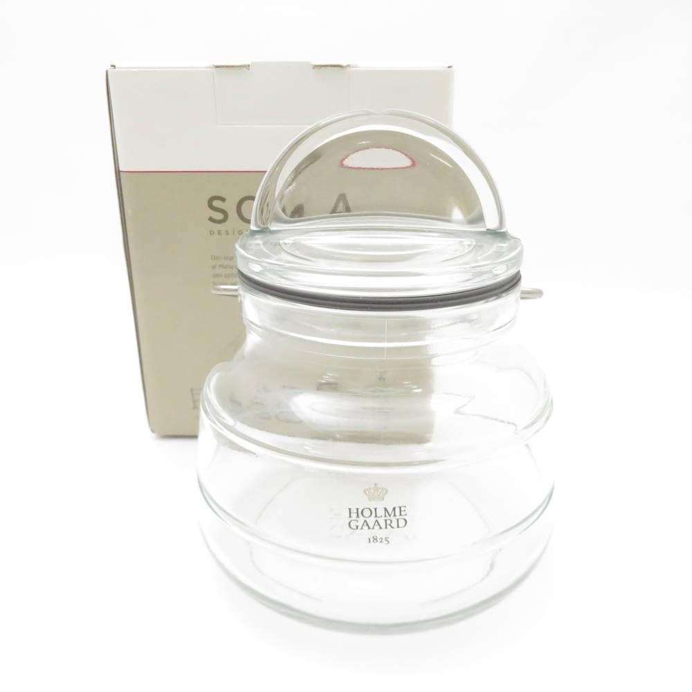 未使用 Holmegaard ホルムガード SCALA スカーラ ジャー 1点 クリア 0.5L 保管容器 北欧 SM4412B2 【中古】