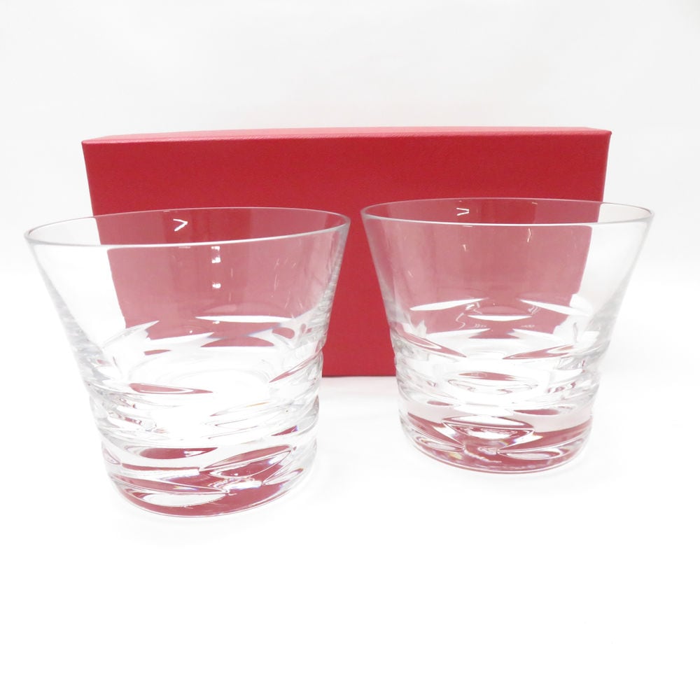 美品 Baccarat バカラ ローラ タンブラー 2点 ペア ロックグラス オールドファッション SC8687X2 【中古】