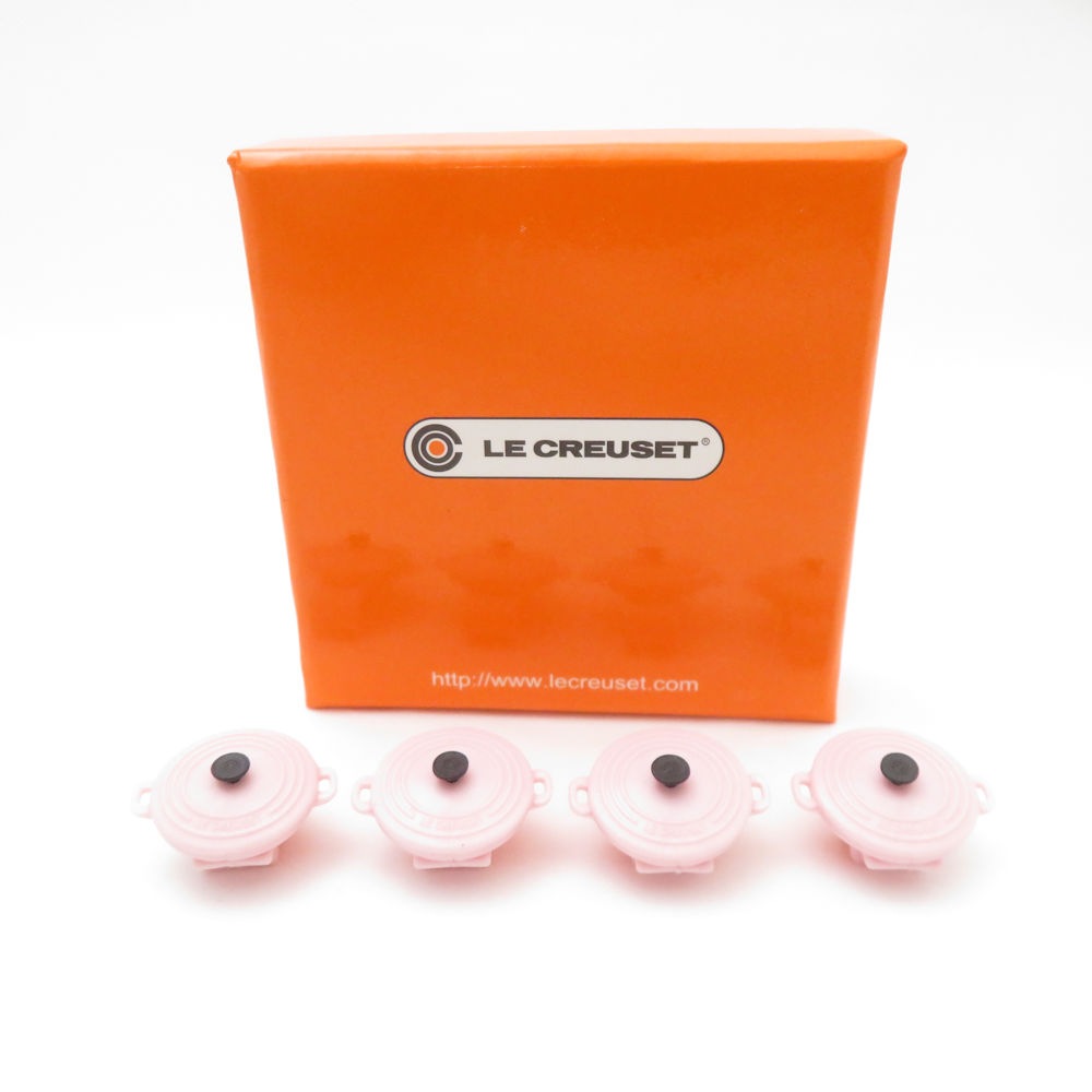 美品 Le Creuset ルクルーゼ ココットロンド プラスチックピン 4個入り アクセサリー 鍋ピン SC8620V2 【中古】