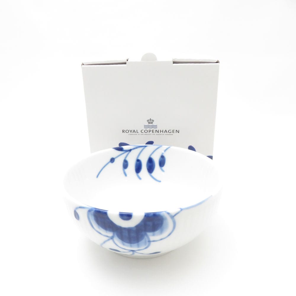 未使用 ROYAL COPENHAGEN ロイヤルコペンハーゲン ブルーフルーテッド メガ ボウル 11cm 449 SN373U2 【中古】