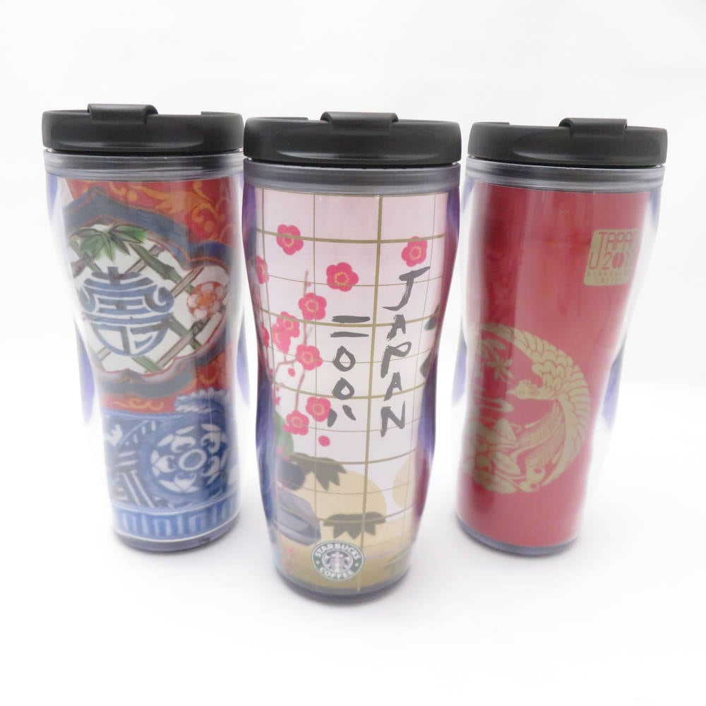 美品 STARBUCKS スターバックス JAPAN ジャパン タンブラー 3点 セット 旧ロゴ スタバ SC8759B4 【中古】