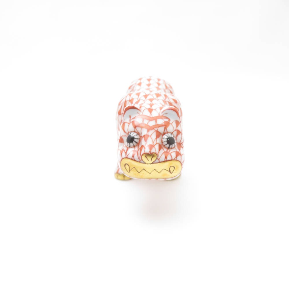 未使用 Herend ヘレンド 干支 2010 とら 寅 置物 1点 フィギュリン 虎 トラ SC8661A2 【中古】