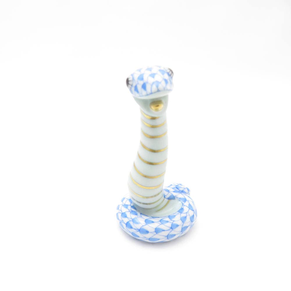 未使用 Herend ヘレンド 干支 2001 へび 巳 置物 1点 フィギュリン 蛇 ヘビ SC8664A2 【中古】