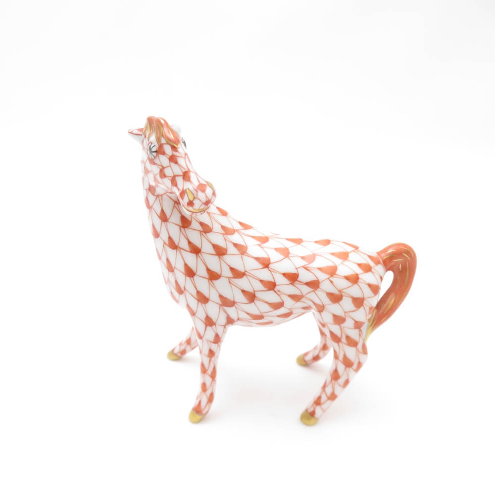 未使用 Herend ヘレンド 干支 2002 うま 午 置物 1点 フィギュリン 馬 ウマ SC8665A2 【中古】