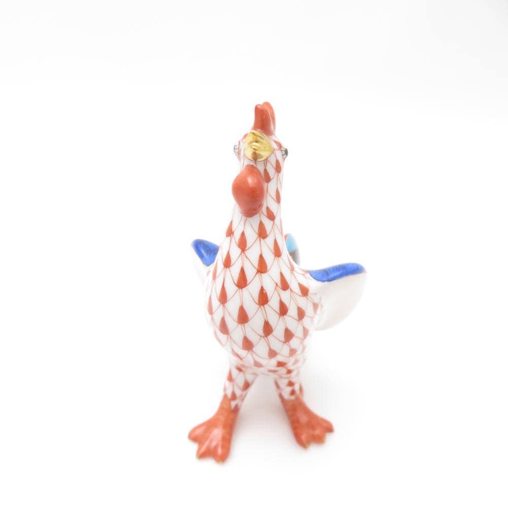 美品 Herend ヘレンド 干支 2005 とり 酉 置物 1点 フィギュリン 鳥 トリ SC8668A2 【中古】