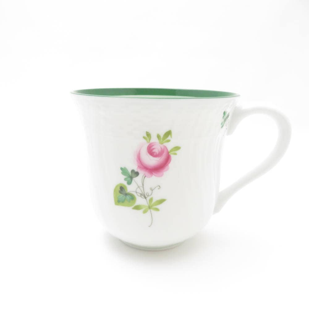 美品 Herend ヘレンド ウィーンの薔薇 VRH 1729 マグカップ 1点 ミッド ミルク ティー コーヒー バラ SU12952B4 【中古】